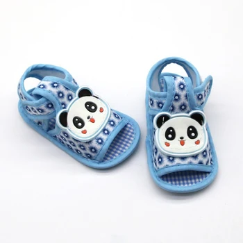 

Boy Girl Cartoon Panda Pattern Shoes Soft Sole Outdoor Slippery Breathable Shoes Summer Shoes