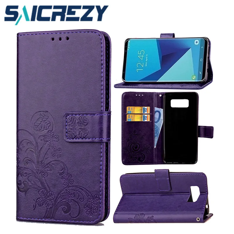 Кожаный чехол бумажник с откидной крышкой для Samsung Galaxy S8 S9 Plus S10 5G S5 S6 S7 edge a3 a5 a7 2017 A70