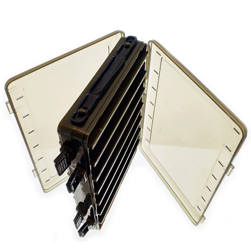 

Outdoor Fishing Accessories Portable Organization Case Box For Artificial Baits Lure Tackle Box Double Sided
