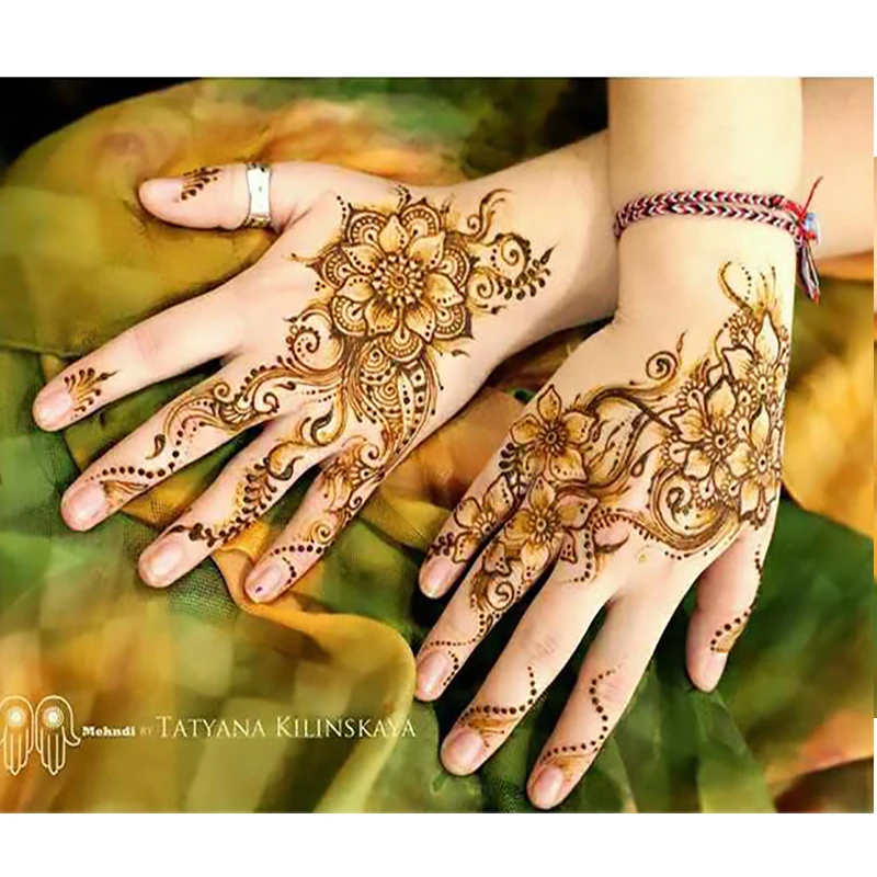 Unduh 4400 Koleksi Gambar Henna Warna Coklat Keren Gratis