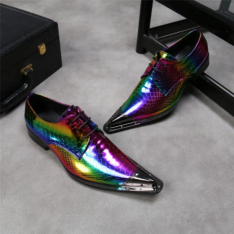 VIVODSICCO/модные дизайнерские разноцветные мужские оксфорды из натуральной кожи; офисные туфли; свадебные модельные туфли; деловая мужская обувь на шнуровке