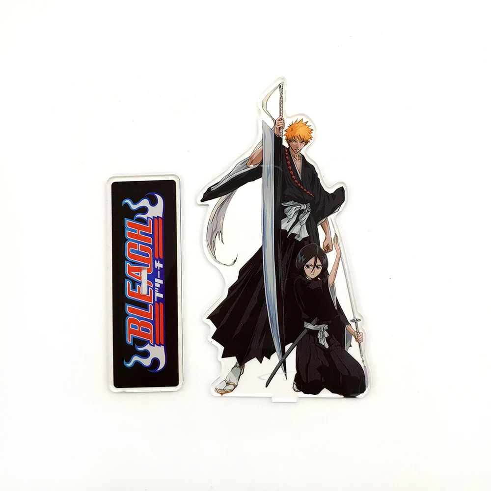 Любовь спасибо Блич Куросаки Ichigo Rukia Kuchiki фигурка на акриловой подставке модель пластины держатель торт Топпер аниме японская манга