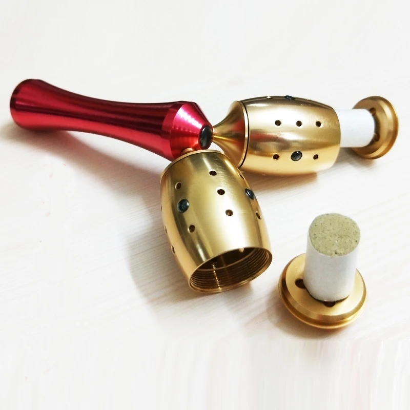 

double-head Magnetite moxibustion massage device portable multi-functional scraping stick body massage Warm moxibustion stick