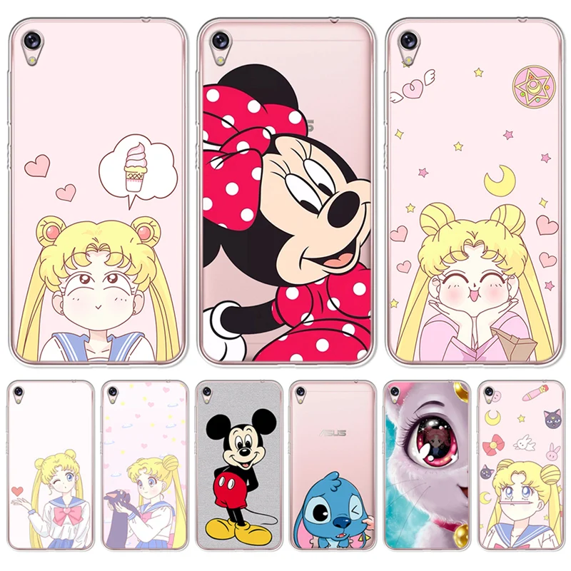 Чехол для телефона Sailor Moon с мультипликационным принтом Asus Zenfone Live ZB501KL Max 3 4 M2 Pro M1