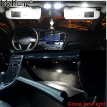 9pcs For Kia Sportage 2011 2012 2013 Dome Vanity Mirror Glovebox Trunk Plate LED 12v Car Interior Light Kit Package Light