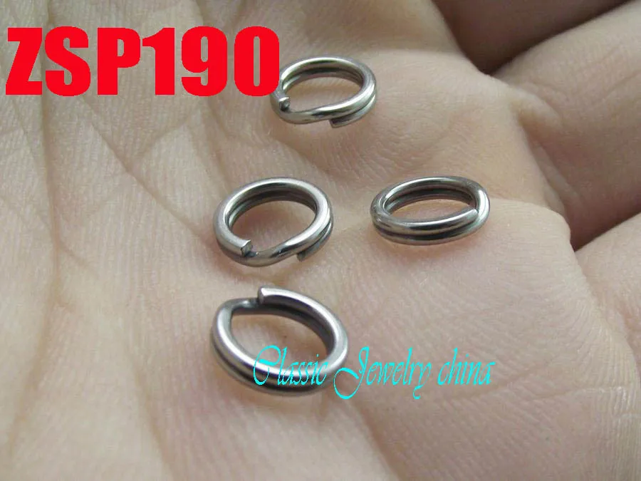 

7mm stainless steel key-ring Key Chain jewelry DIY accessories parts 100pcs ZSP190