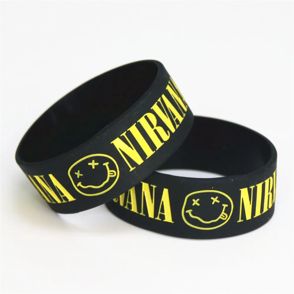 Силиконовый браслет NIRVANA LUKENI 1 шт. широкие силиконовые браслеты и для любителей