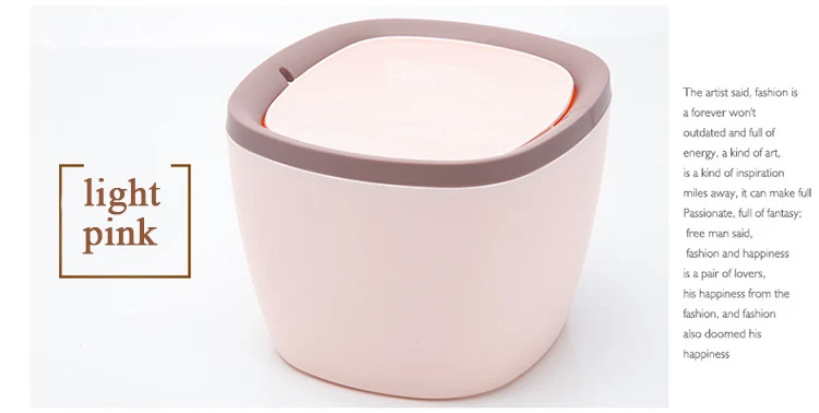 Mini Desktop Trash Can Waste Garbage Paper Basket Small Table Rubbish Bin