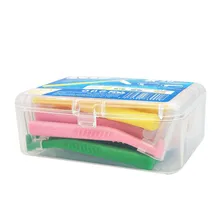 20 шт./кор. L Форма межзубная щетка с Уход за полостью рта Отбеливание Зубов Зубной Палочки зубная, Ортодонтическая зубная щетка зубочистки