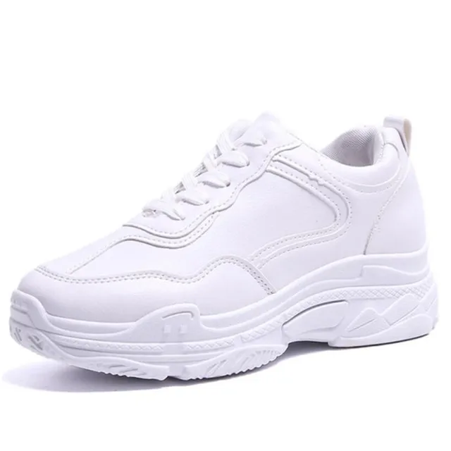 US $10.63 Mhysa 2019 New Spring Fashion Women Casual Shoes Leather Platform Shoes Women Sneakers Ladies White