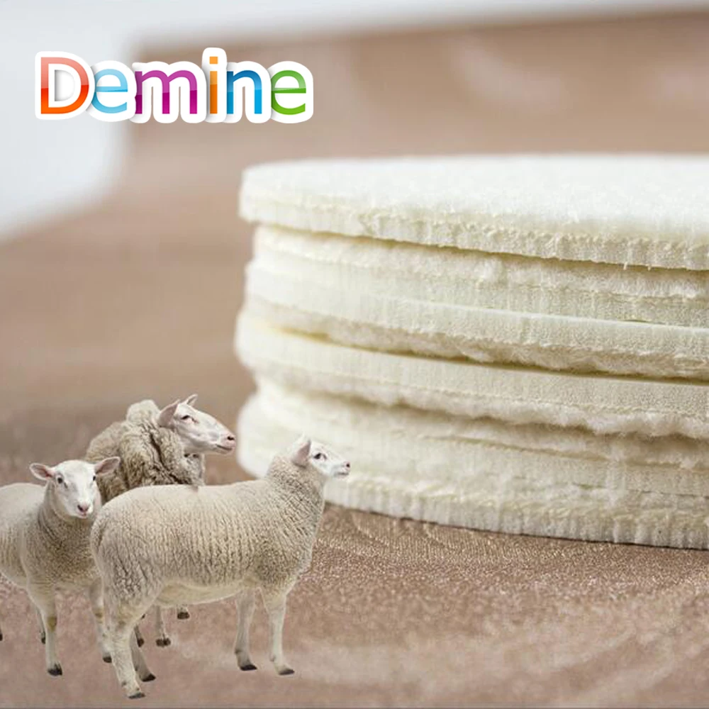 Зимние теплые шерстяные стельки Demine мягкие вставки для обуви меховые прокладки