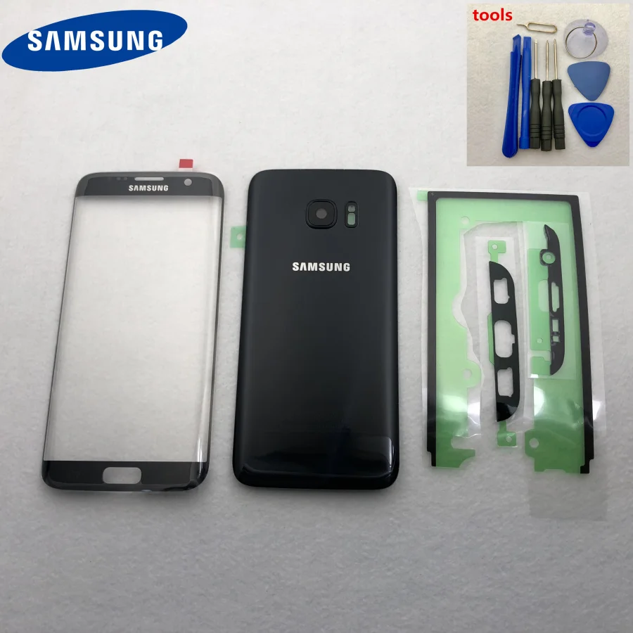 

Housing Battery Back Cover Glass Door Housing + LCD Front Touch Screen Glass Outer Lens For Samsung Galaxy S7 Edge G935 G935F