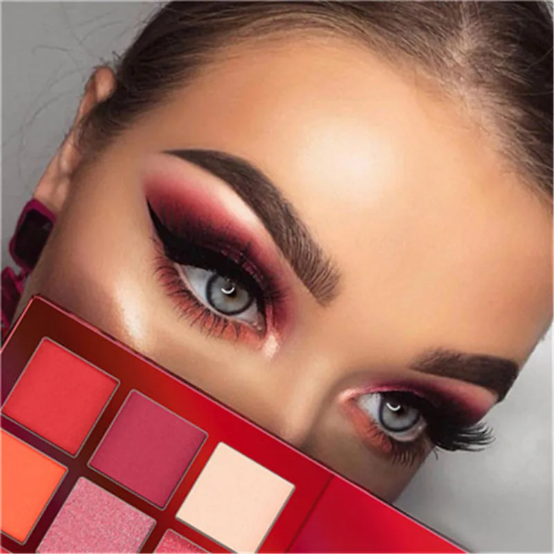 

Eyeshadow Palette Makeup Cosmetics Matte Cream Palette Shimmer Set 9 Colors Professional Eyes Makeup Pallete Maquiagem 2019