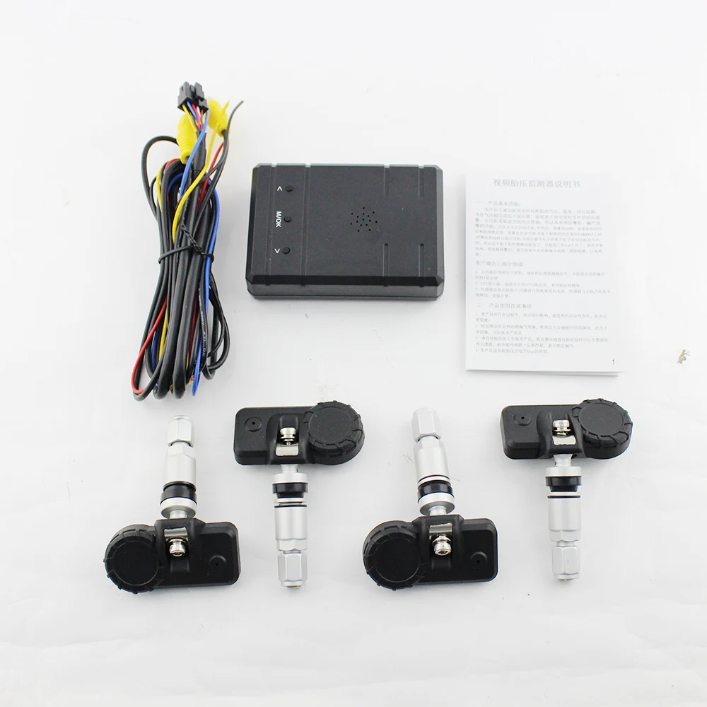 Eunavi Smart Car TPMS Tyre Pressure System Auto Security Alarm Systems for Car DVD video in internal sensors