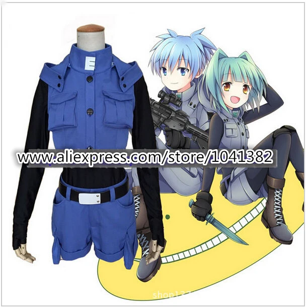 送料無料カスタムメイド萱野楓コスプレ衣装から暗殺教室アニメハロウィン Halloween Nurse Costume Costume Jewelry Hong Kongcostume Sandals Aliexpress