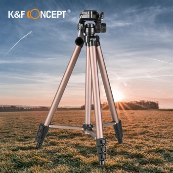 

K&F CONCEPT Lightweight Travel Stand Tripod TL20231 Portable Metal Quick Installation Plate ABS Lock For DSLR Camera Camcorder