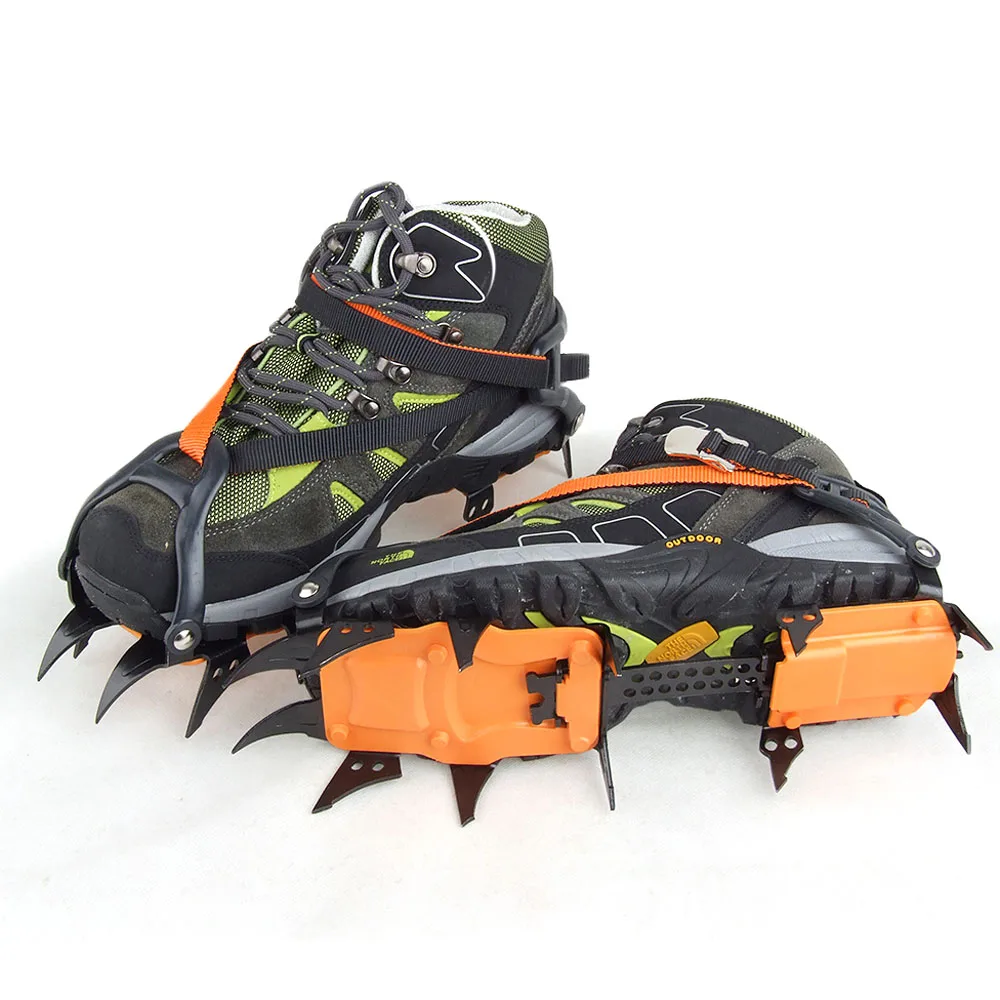 Ice Snow Climbing Walking Boot Shoe Cover Spike Cleats Crampons Gripper MM 