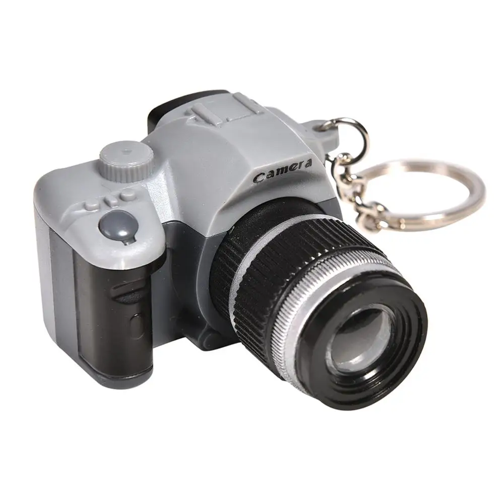 

LED Flashlight Camera Key Chain Fancy Toy Key Ring Amazing Gift Keychain New Creative Led Keychain With Sound