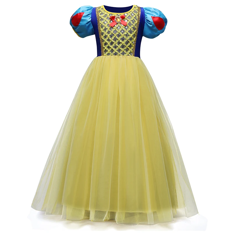 Хэллоуин Рождество девушки косплей костюм Белоснежка Принцесса платья для девочек 4 6 8 10 лет принцесса платье Детская одежда