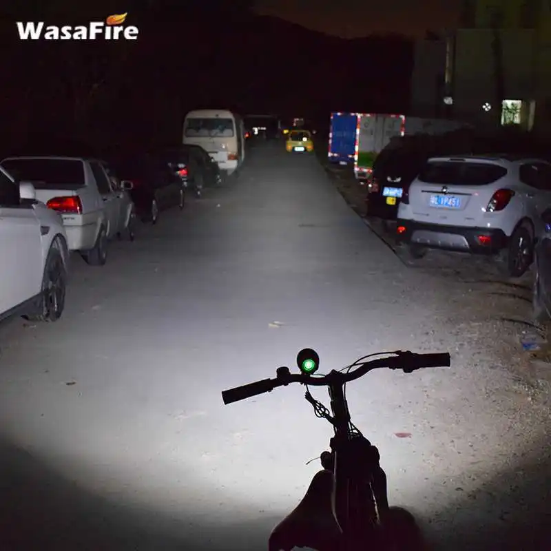 Cheap WasaFire 6000lm 5* XM-L T6 LED Bike Light Bicycle Lights LED Lamp Headlamp HeadLight Waterproof Aluminum alloy generator bicycle 5