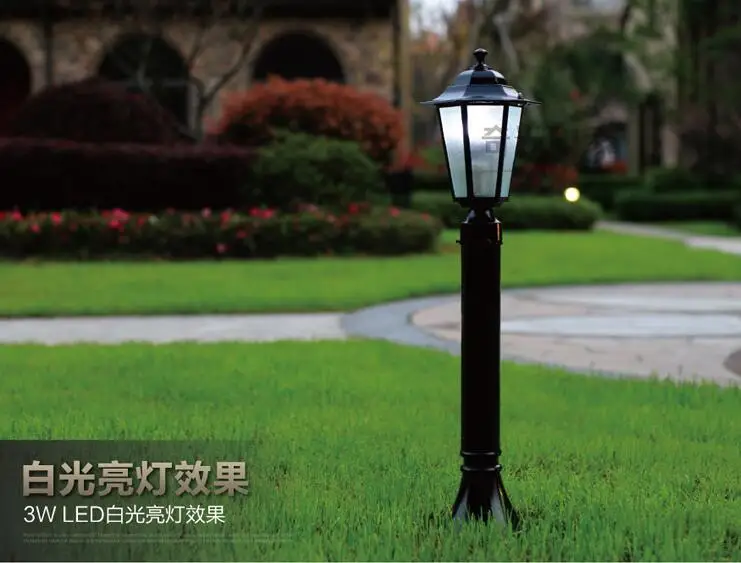Газонная лампа Светодиодная уличная Водонепроницаемая вилла сад Европейский сад газонный светильник домашний пейзаж уличная лампа аварийный свет