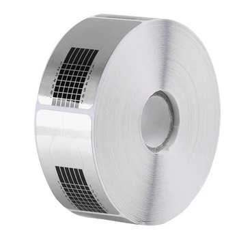 

500PCS/Roll Professional Square Nail Lengthening Paper Holder Guide Tip Sticker Maincure Salon Nails Tool for UV Gel Nail Polish