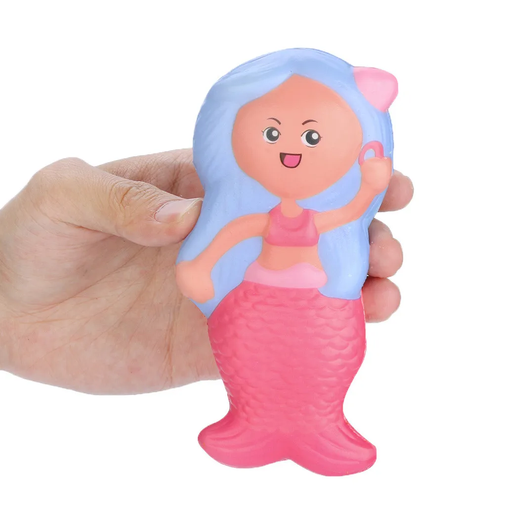 Squishies Toy Kawaii Mermaid Slow Rising Cream Scented Stress Relief Toys Gifts silicone squishy Squeeze Toy scuishies blandos