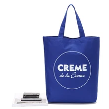 Королевская Синяя многоразовая хозяйственная сумка из переработанной ткани Оксфорд, рекламная сумка, доступная на заказ