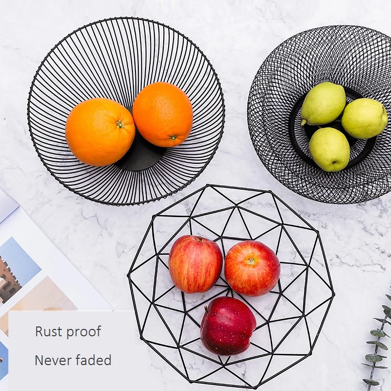 Креативный нордический простой дизайн полые ироничные корзины для фруктов, настольный органайзер для хранения
