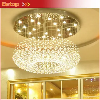 

Best Price Modern Crystal Ceiling Light Lamp Round Hanging Crystal Lights Hotel Lobby Crystal Lamp Engineering lamps