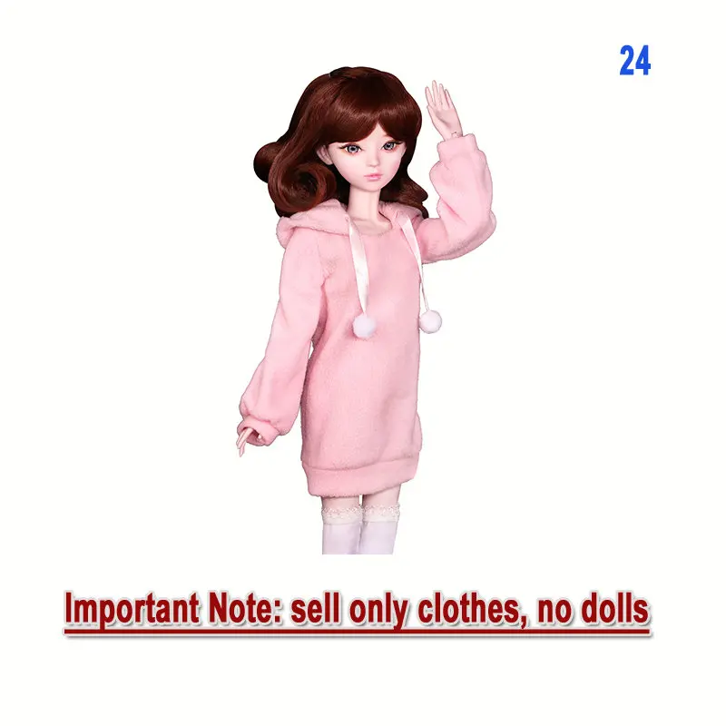 Одежда для кукол ручной работы для кукол модное пальто для девочек платье для 55-60 см или Bjd 1/3 шарнирные игрушки куклы аксессуары - Цвет: 24