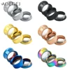 3-25mm Ear Gauges 00g 316 Stainless Steel Ear Tunnels Plugs Piercing Jewelry Ear Stretchers Expander Plugs and Tunnels 10mm 8mm ► Photo 1/6