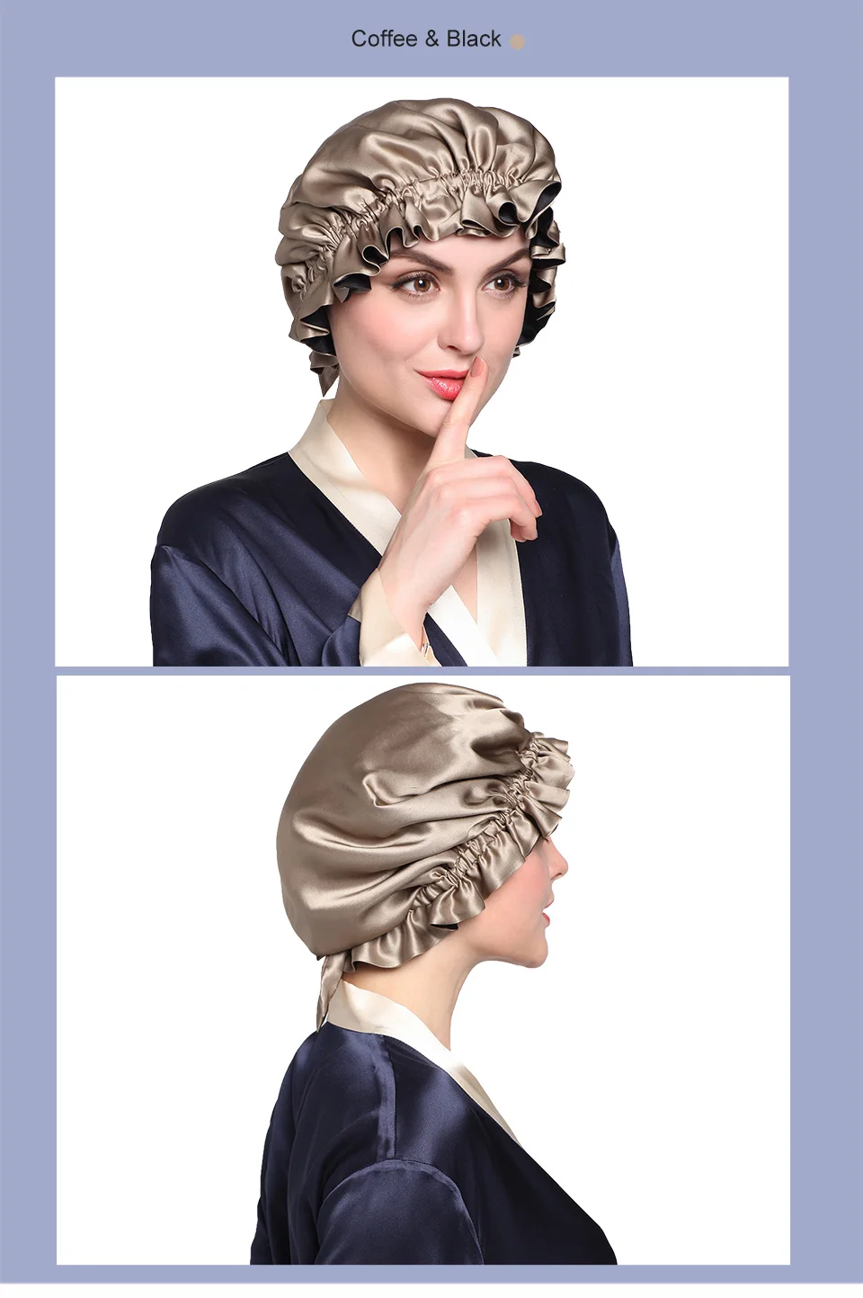 Lilysilk Double Silk Night Sleep Cap Luxury Women Hat Accessories Lady