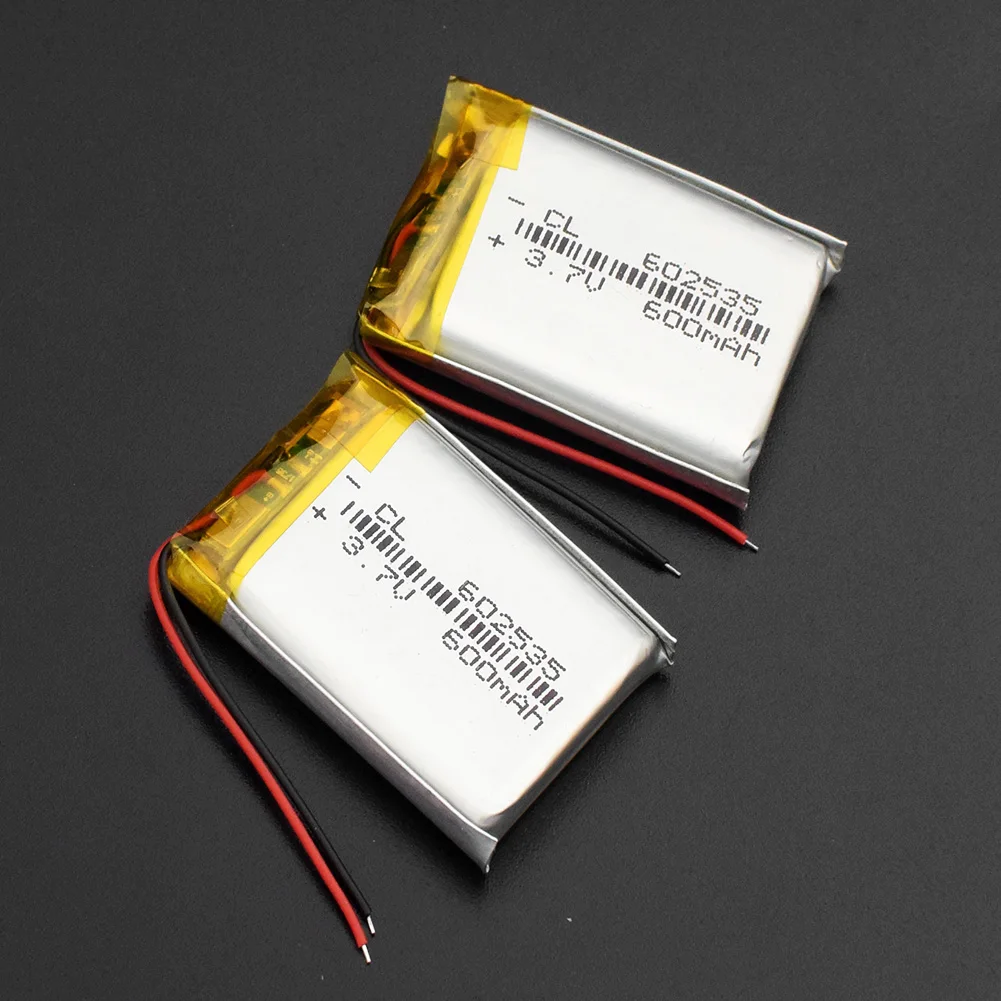 Li-Po литий-ионный аккумулятор 3,7 V 600mAh 602535 Lipo ячеек для автомобиля dvr тахограф Bluetooth Литий-полимерный