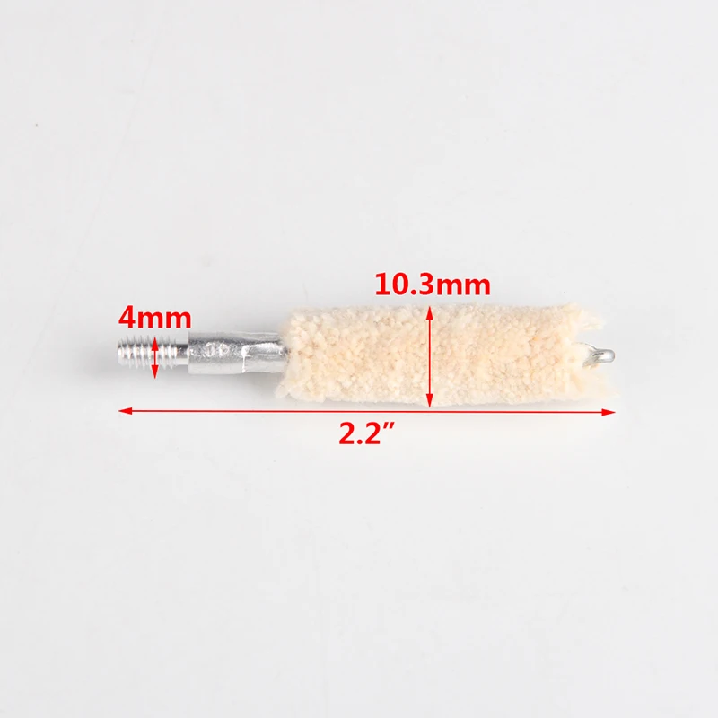 Tactical .40cal Mop Brush Cotton Clean Swab Gun Cleaning Brush for Hunting Rifle  5pcslot RL37-0049-40 (7)