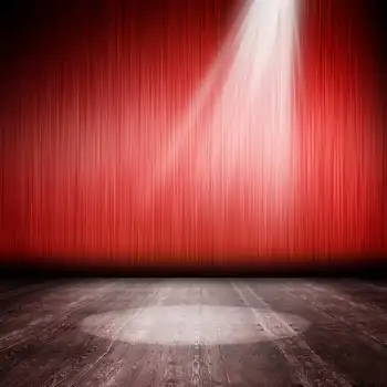 

led red stage Window curtains wood Photography Backgrounds Vinyl cloth High quality Computer print wall backdrops