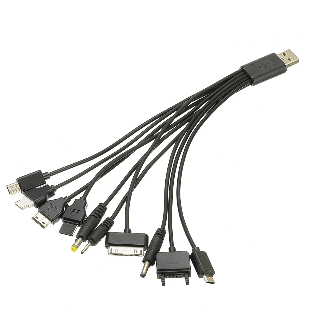 Универсальный многофункциональный USB кабели для мобильных телефонов Набор контактов для тестирования 10 в 1 Многофункциональный Зарядное устройство линии для iPhone/IPad/samsung/htc/Nokia/MP3