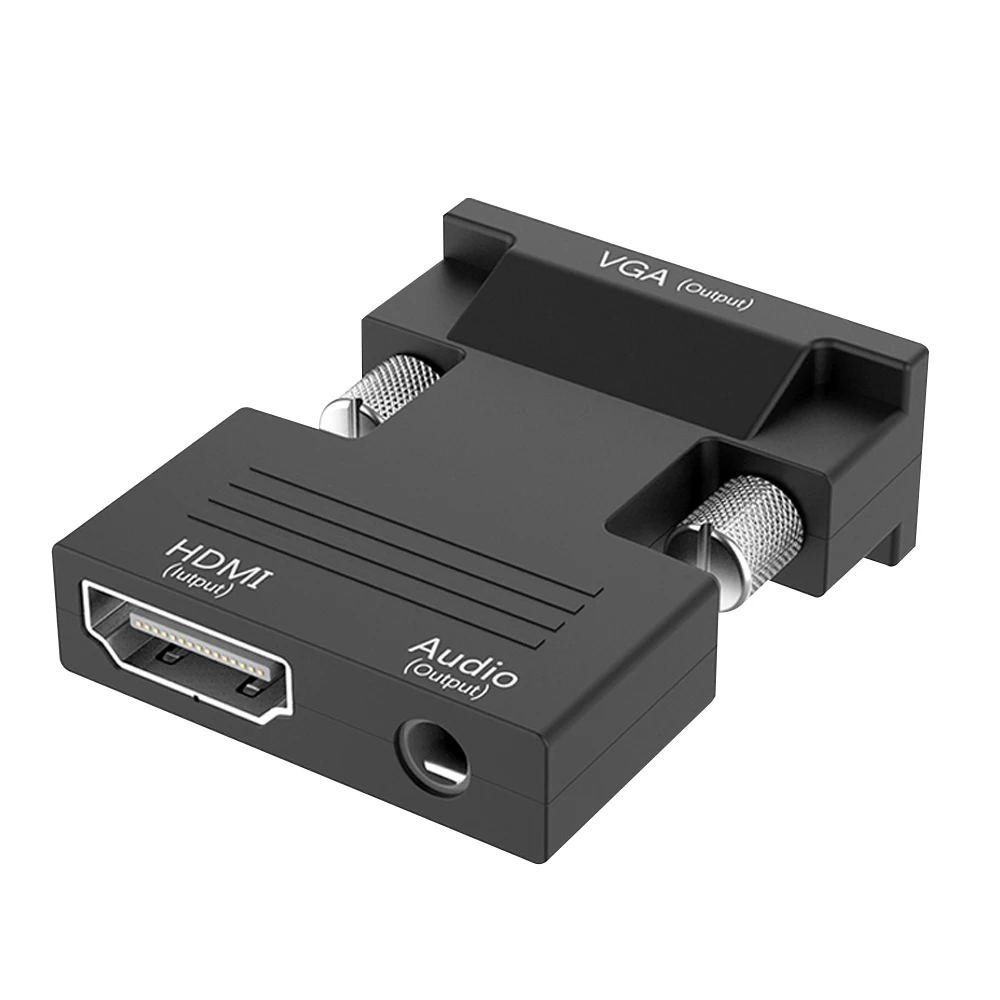 Переходник Digizulu 1080P HDMI/VGA цифровой преобразователь аналоговые аудио и видео для