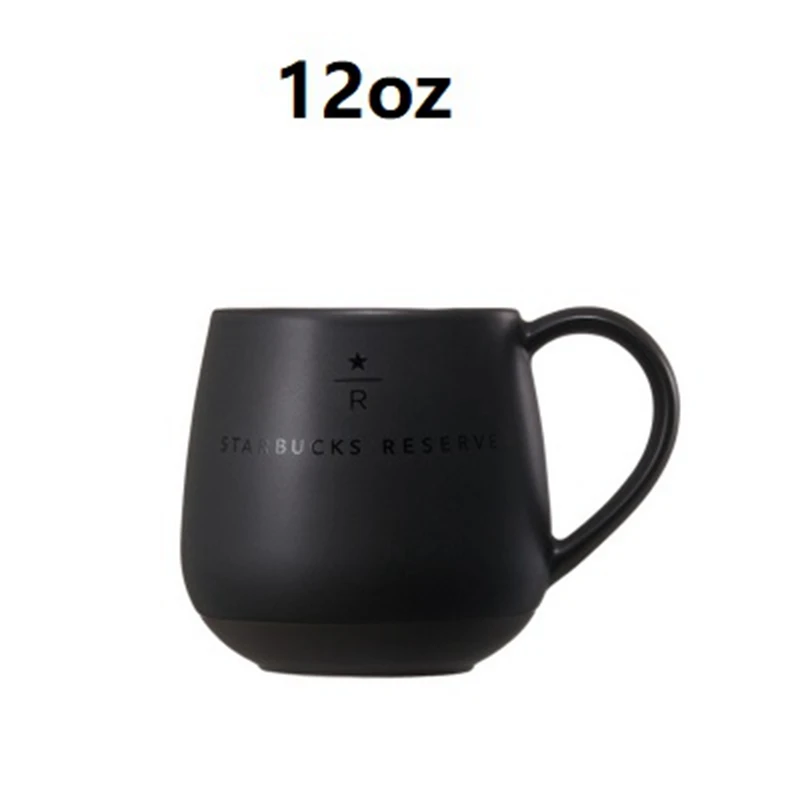 Черная брендовая кружка с крышкой и ложкой 16 унций 12 унций классические керамические кофейные чашки и кружки креативные для подарка кружка посуда для напитков