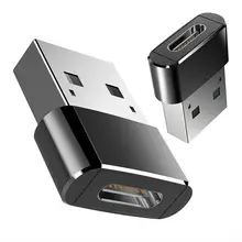 USB-C папа type C к USB адаптер 2,0 A Женский переходник конвертер адаптер