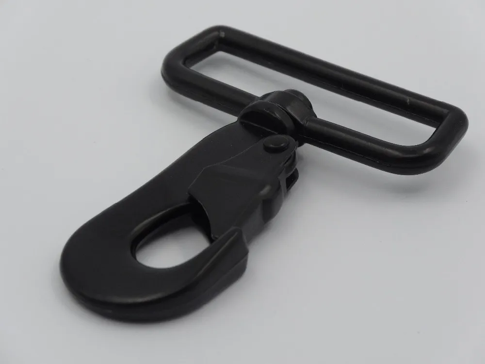 For 50mm bing 5pcs Black Hareware Heavy Duty Swivel Clips Snap Hook