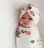 Цветные шапки-пончики с цветочным принтом для маленьких девочек, BeBe, тюрбан, головной убор, капюшон для новорожденных, бант, узелковая Кепка,... ► Фото 1/6