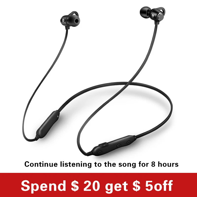 Wireless Headphones Bluetooth Earphone Sports Stereo Bass in Ear Earbuds Neckband Earphones Headset with Mic for Phone Wireless Headphones Bluetooth Earphone Sports Stereo Bass in Ear Earbuds Neckband Earphones Headset with Mic for Phone