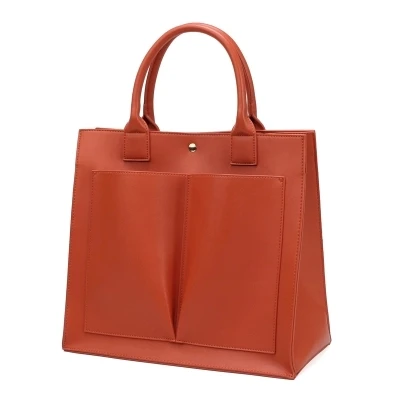 Роскошные женские большие сумки, кожаные сумки, женские винтажные сумки-мессенджеры, женские большие сумки для покупок, женские ручные сумки для женщин - Цвет: Оранжевый