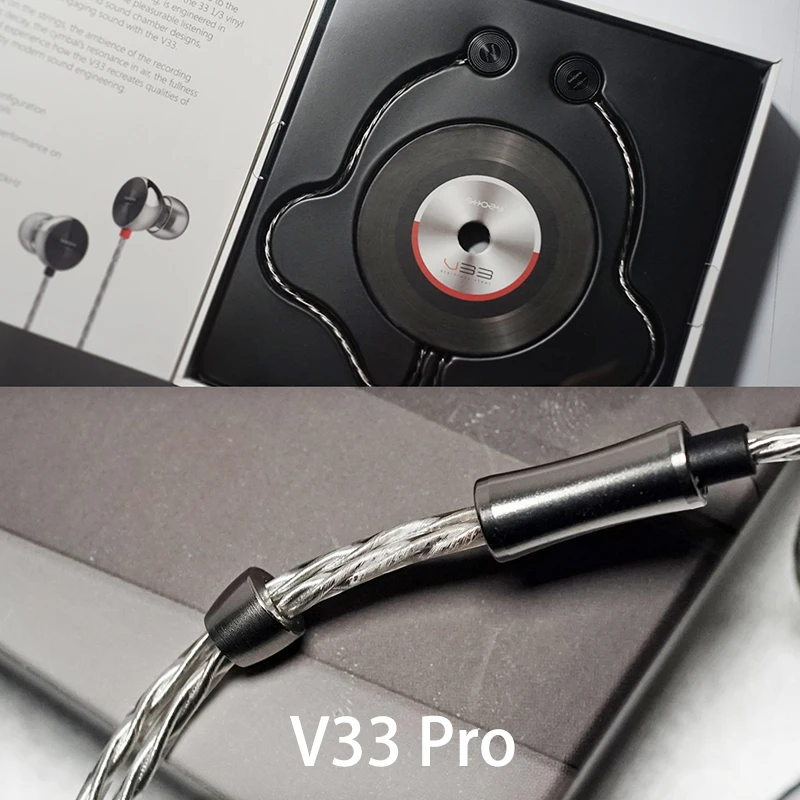 SHOZY V33 V33 Pro 1/3 LP серия Graphene Динамический драйвер HiFi аудио наушники-вкладыши IEM стерео наушники