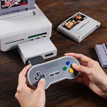 8Bitdo SN30 2,4G беспроводной геймпад Ретро пульт управления с 2,4G NES приемником USB-C беспроводной игровой коврик для SNES Classic Edition