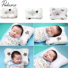 2018 nuevo bebé Infante recién nacido posicionador de sueño soporte almohada cojín previene la almohada de bebé de cabeza plana