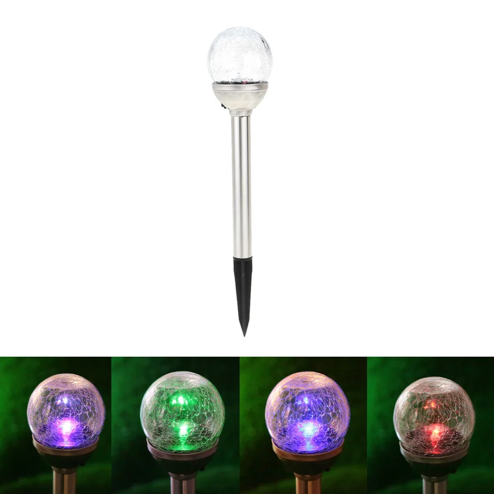 2 шт./лот RGB цвет постепенная смена солнечного хрусталя стеклянный шар