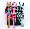 3pcs High Quality Fasion Monstere Dolls Draculaura/Clawdeen Wolf/ Frankie Stein / Black WYDOWNA Spider Moveable Body Girls Toys ► Photo 1/4