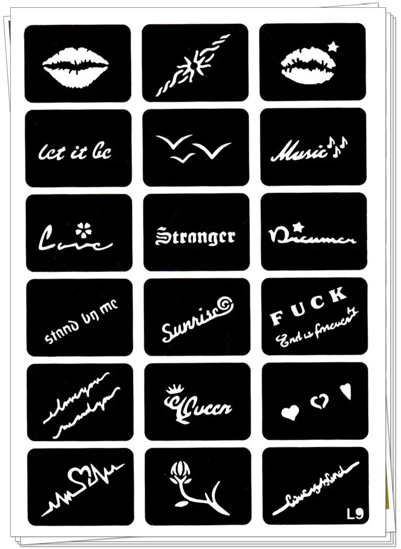 18 صورة تاتو حنة الإستنسل DIY Jagua الرسم قوالب البخاخة موقع قران الجسم الفن صغيرة فلاش الوشم استنسل C23 18 صورة تاتو حنة الإستنسل DIY Jagua الرسم قوالب البخاخة موقع قران الجسم الفن صغيرة فلاش الوشم استنسل C23